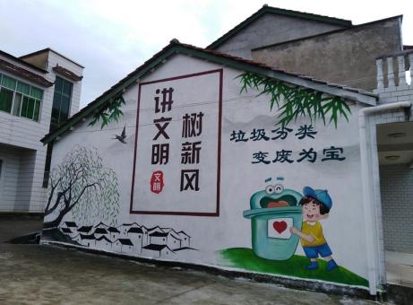 合阳墙绘是现在流行的墙体广告